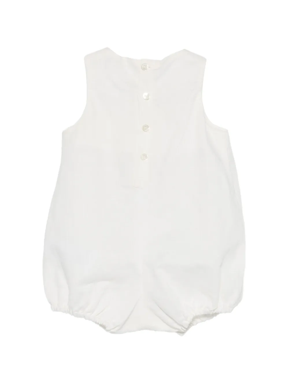  Tartine Et Chocolat Buttoned White Romper 