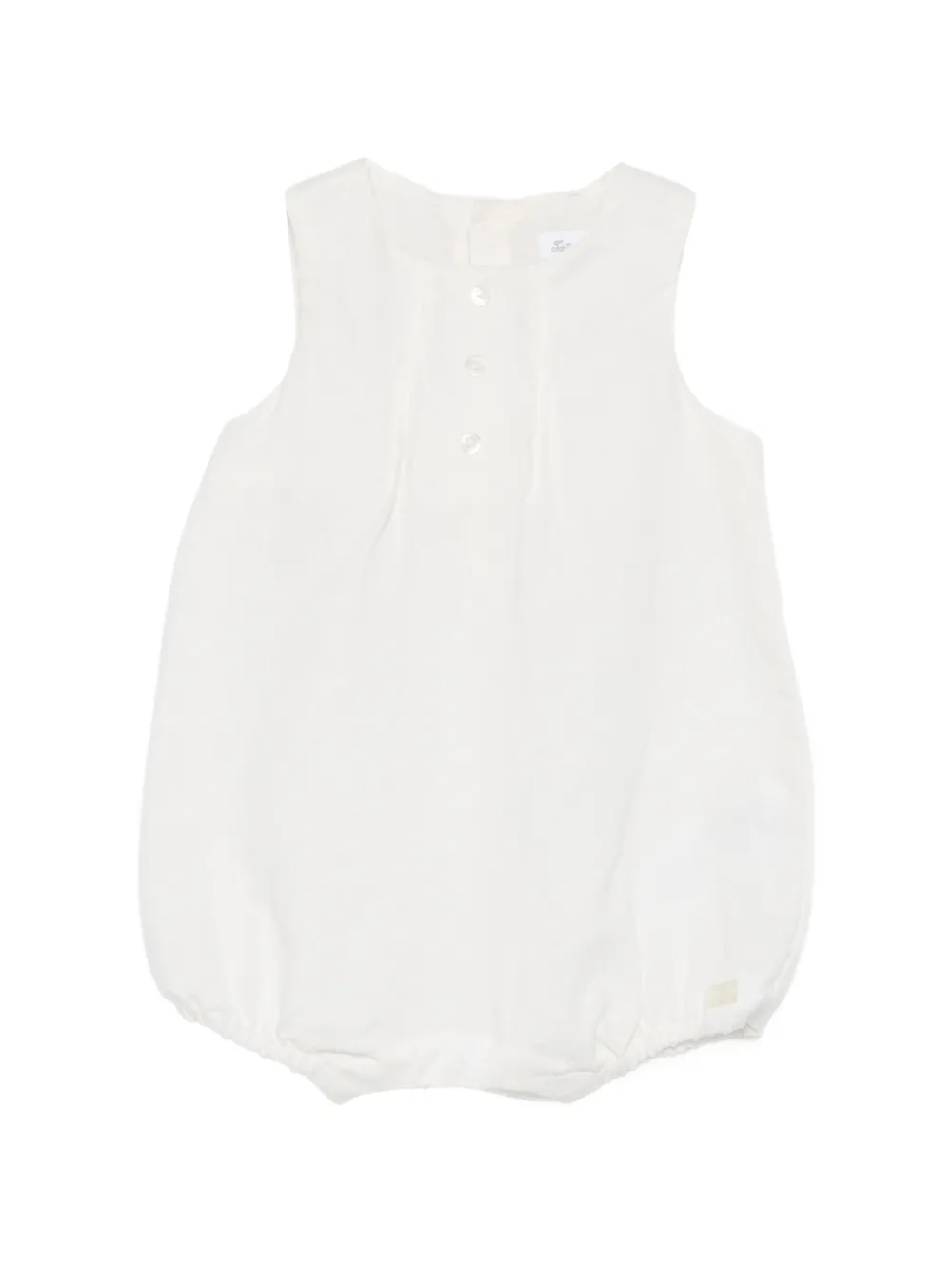 Tartine Et Chocolat buttoned white romper - Bianco