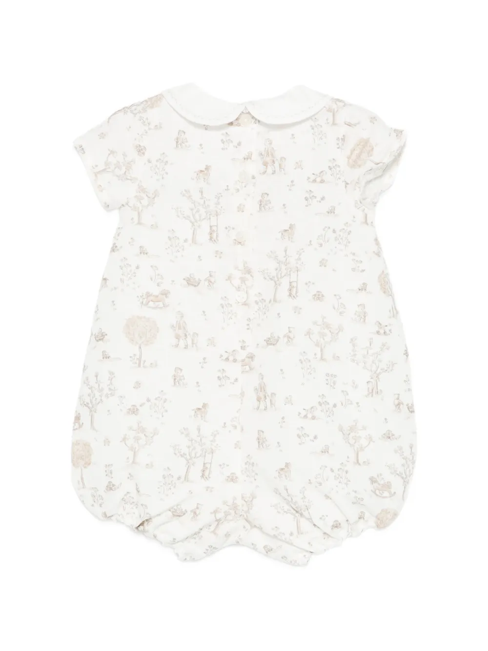  Tartine Et Chocolat Patterned Romper - Neutrals 