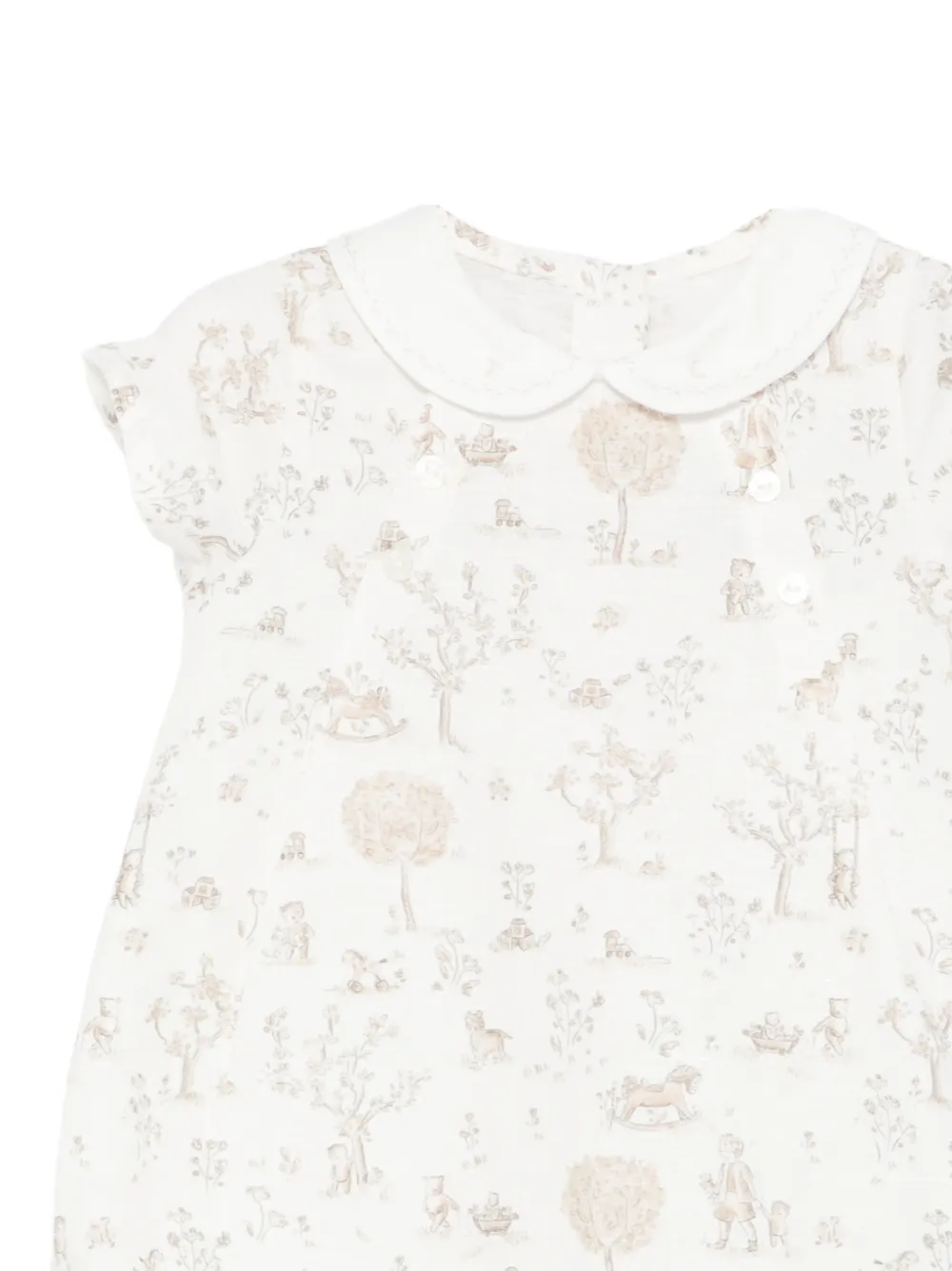  Tartine Et Chocolat Patterned Romper - Neutrals 