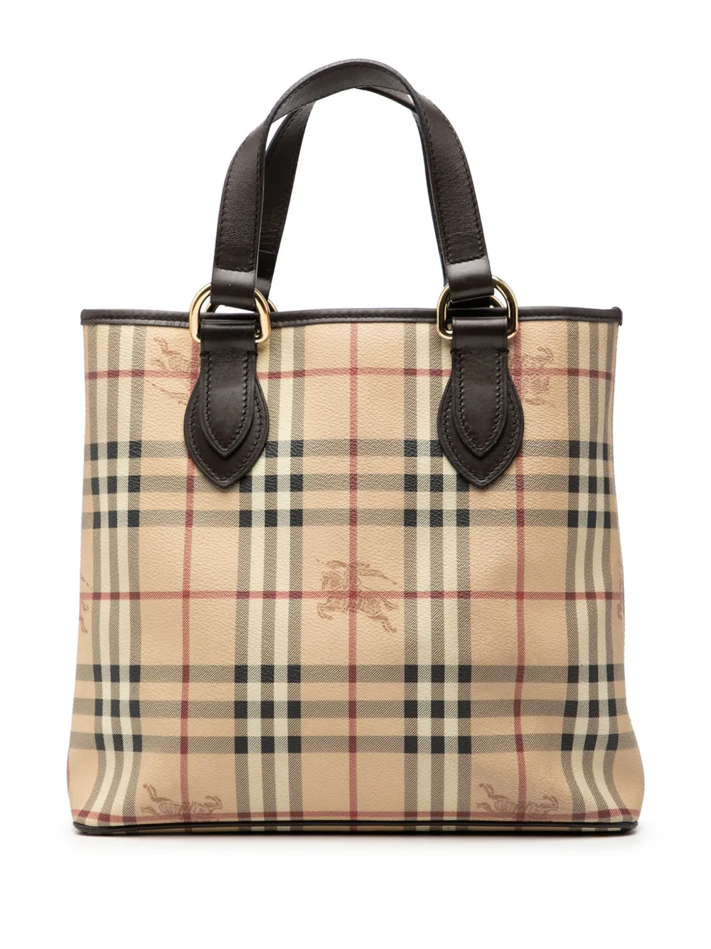Burberry Pre-Owned 2000-2017 Haymarket Check Coated Canvas tote bag - Marrone