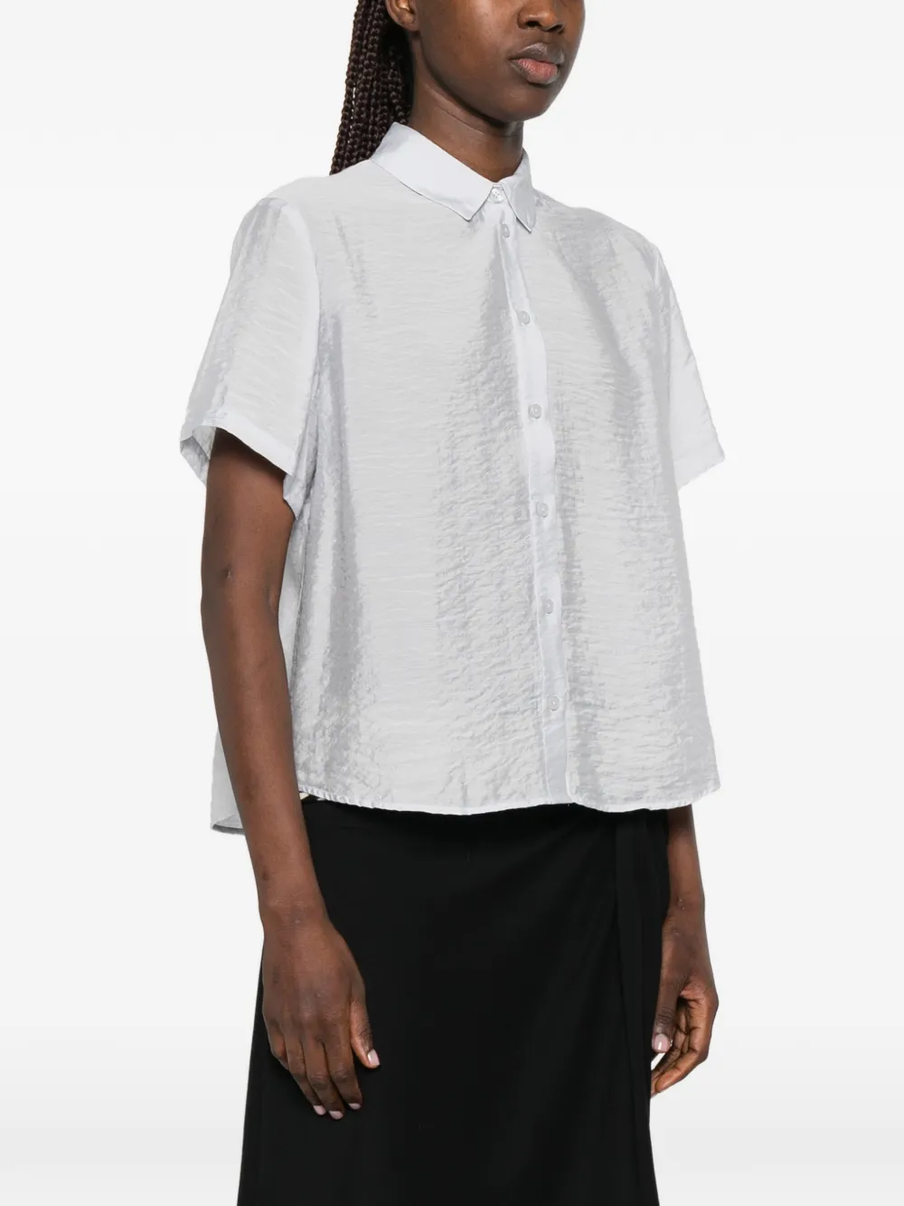  Samsoe Samsoe Camisa Samina De Manga Corta - Azul 