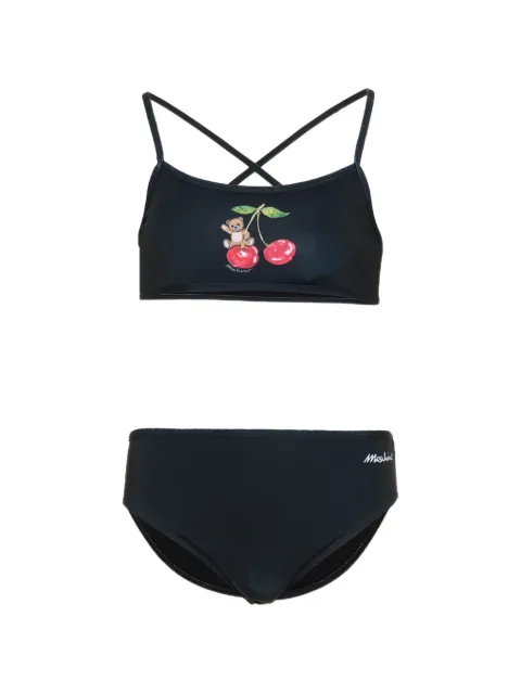 Moschino Kids cherry-motif bikini