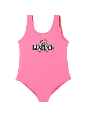 Moschino Kids グラフィック ラッフル ワンピース水着 | ピンク 