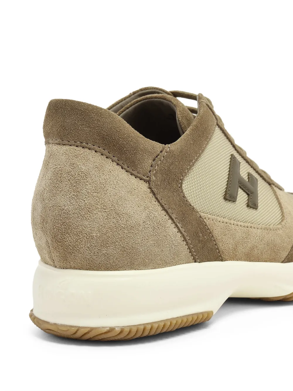 Hogan Sneakers met geborduurd logo Beige