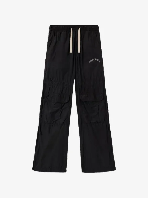 Palm Angels logo drawstring cargo trousers