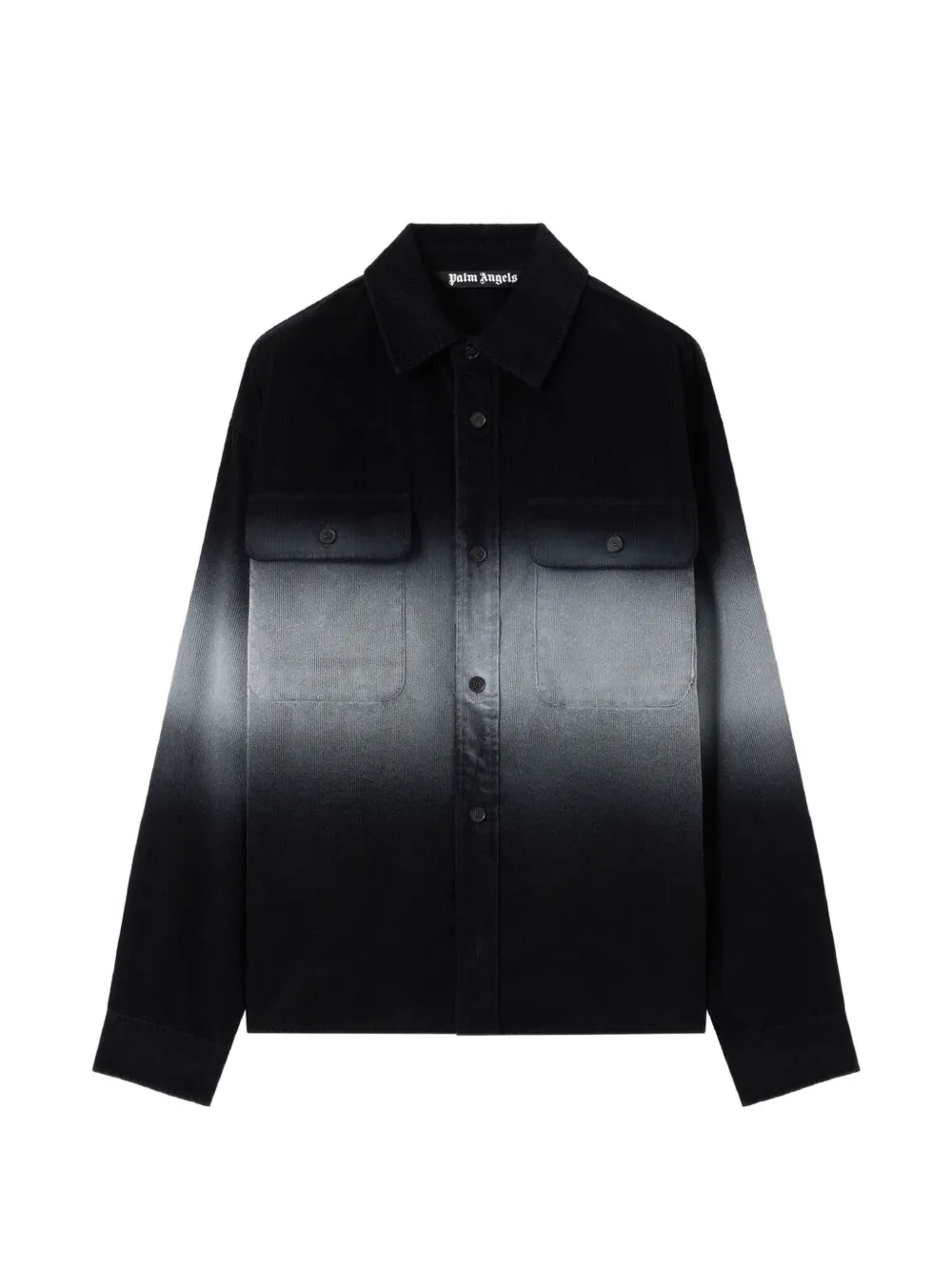 Palm Angels gradient-effect shirt jacket - Black