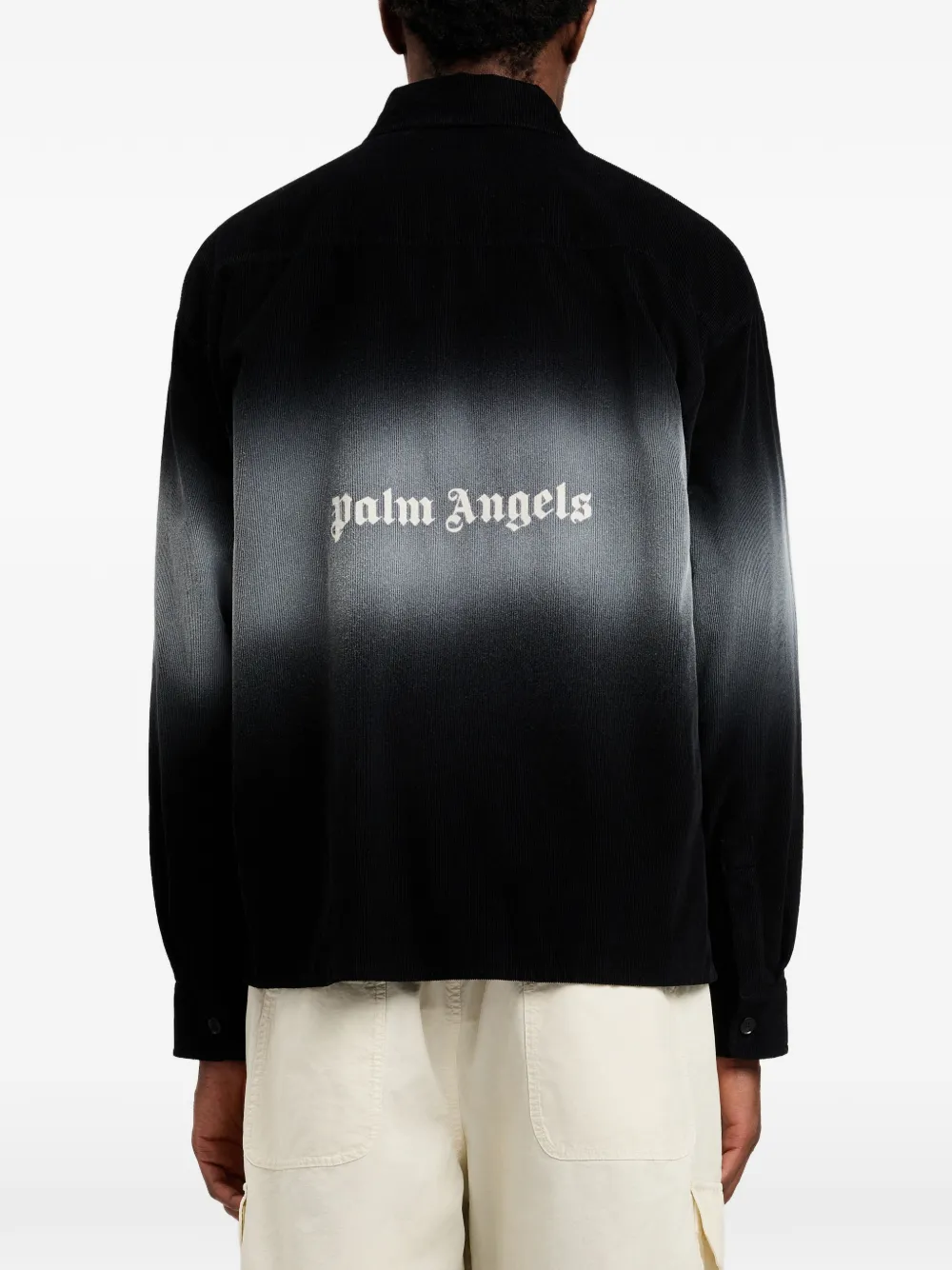 Palm Angels Shirtjack met kleurverloop Zwart