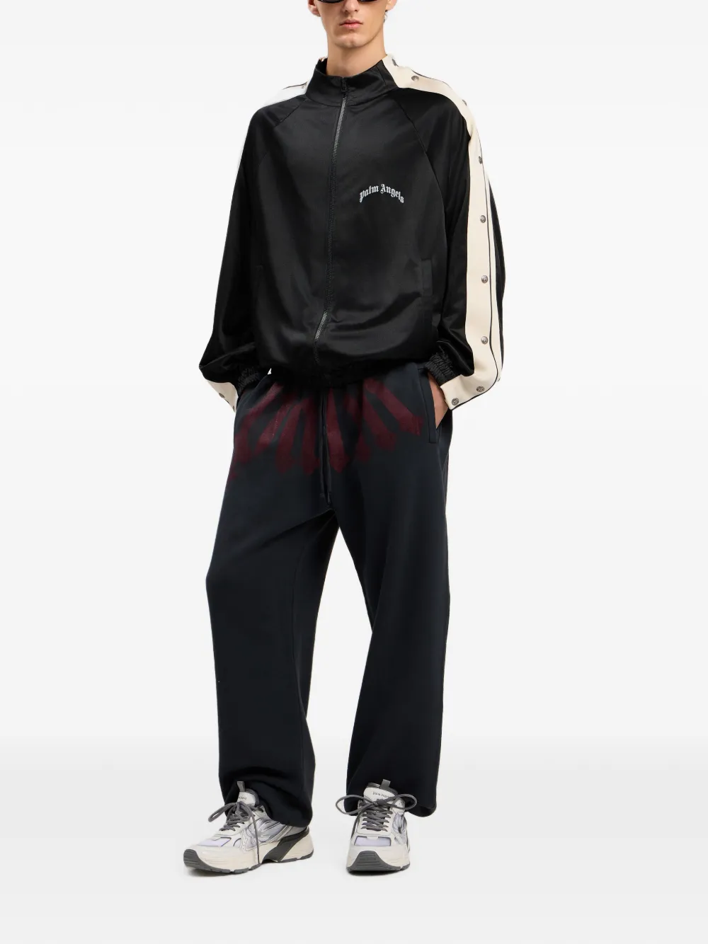 Palm Angels Trainingsbroek met logoprint Zwart