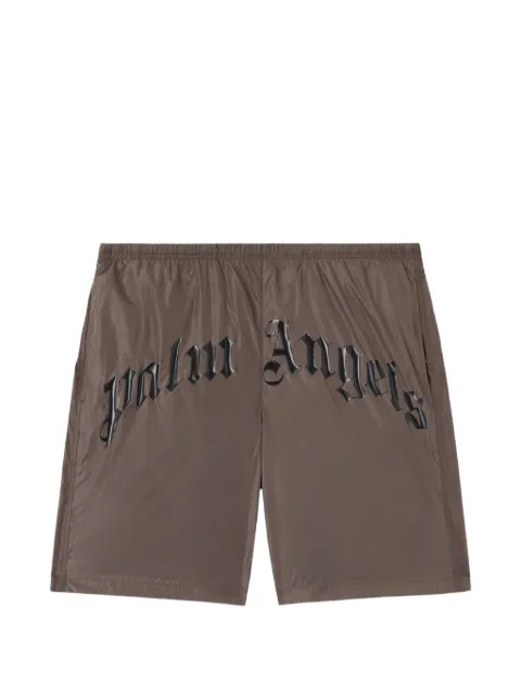 Palm Angels short de bain à logo incurvé