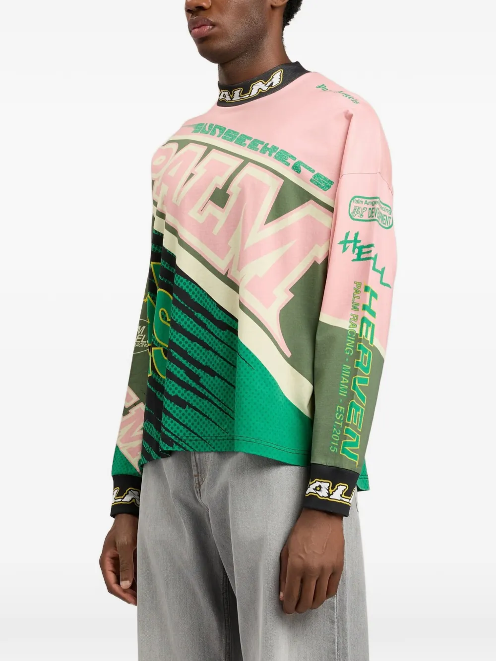 Palm Angels T-shirt met lange mouwen Roze