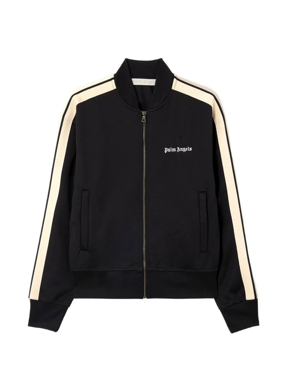 Palm Angels logo side-stripe bomber jacket - Schwarz