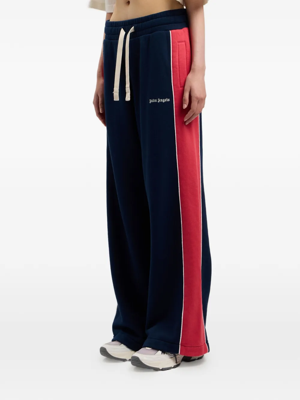 Palm Angels Trainingsbroek met zijbanden en logo Blauw