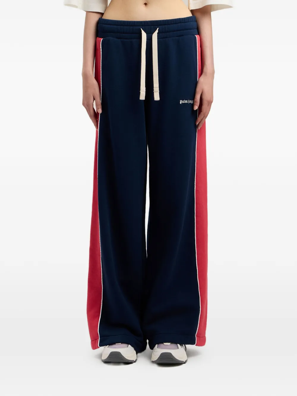 Palm Angels Trainingsbroek met zijbanden en logo Blauw