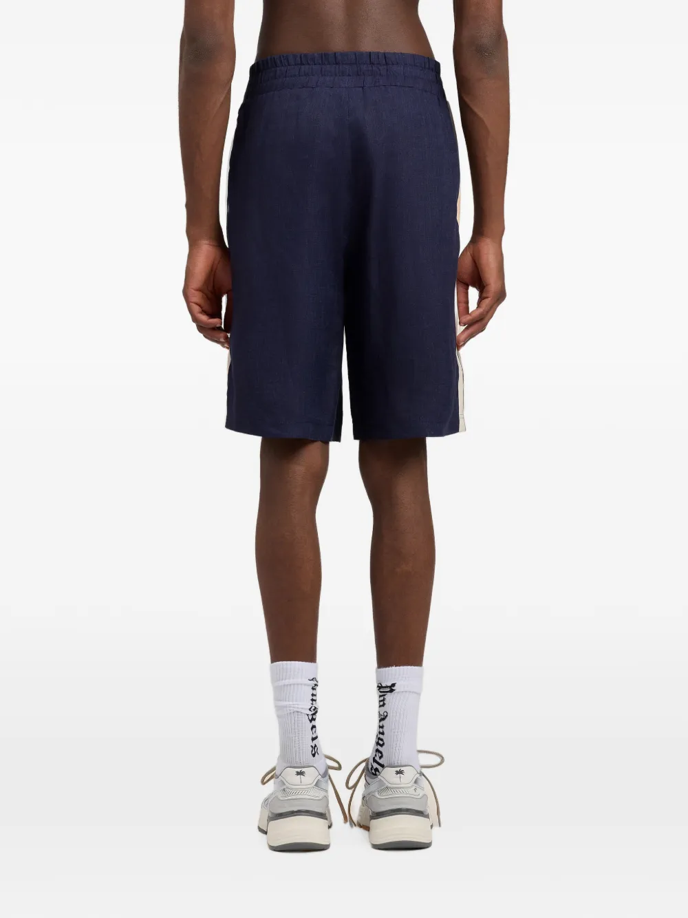 Palm Angels Trainingsshorts met logo Blauw