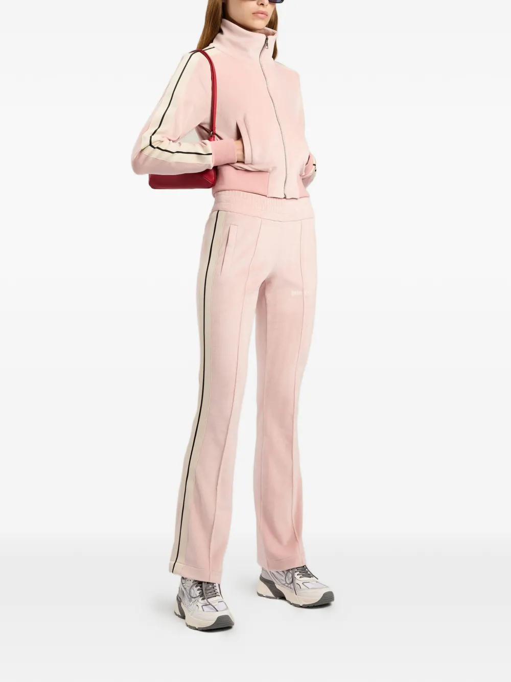 Palm Angels Chenille flared trainingsbroek Roze