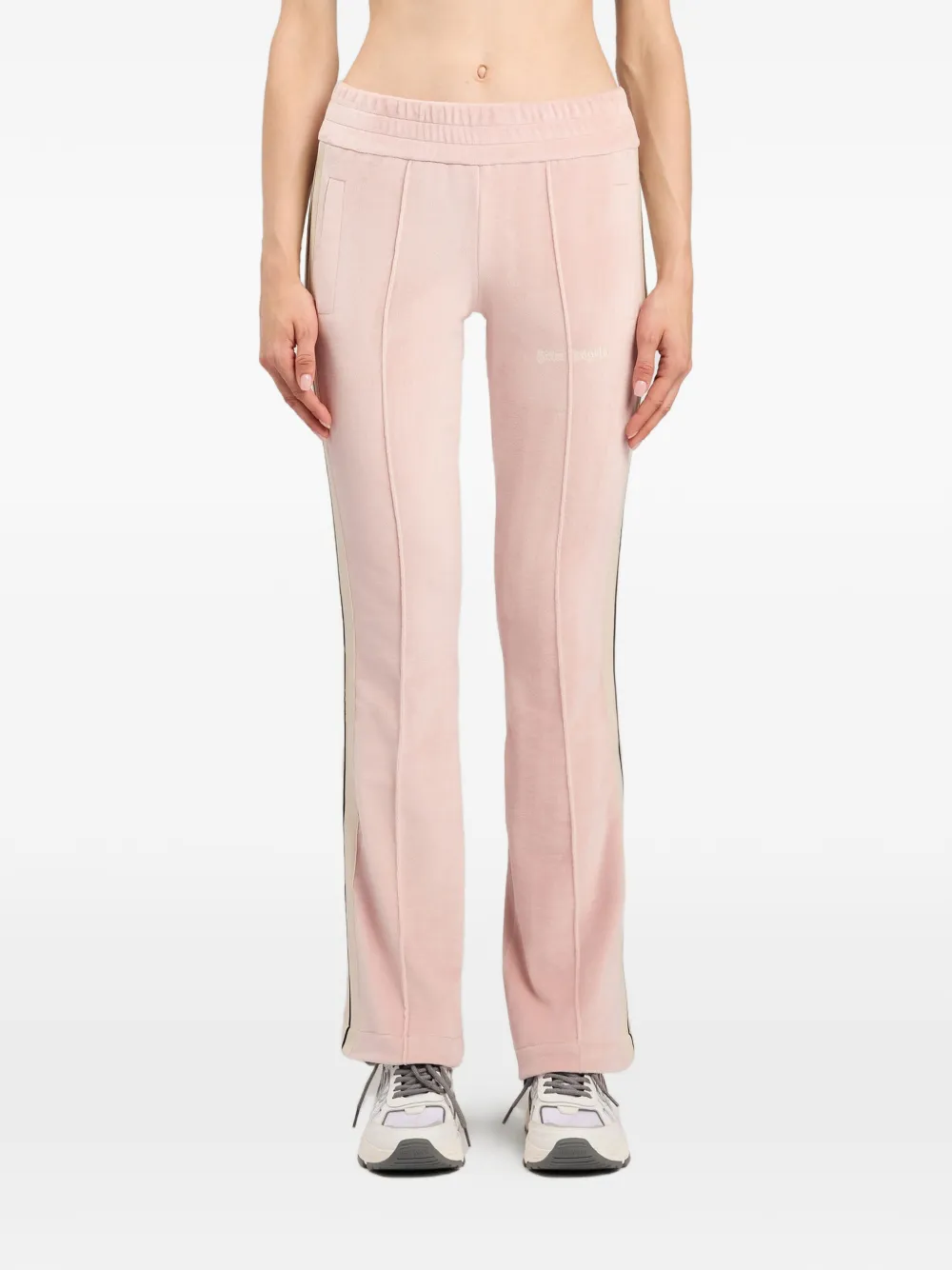 Palm Angels Chenille flared trainingsbroek Roze