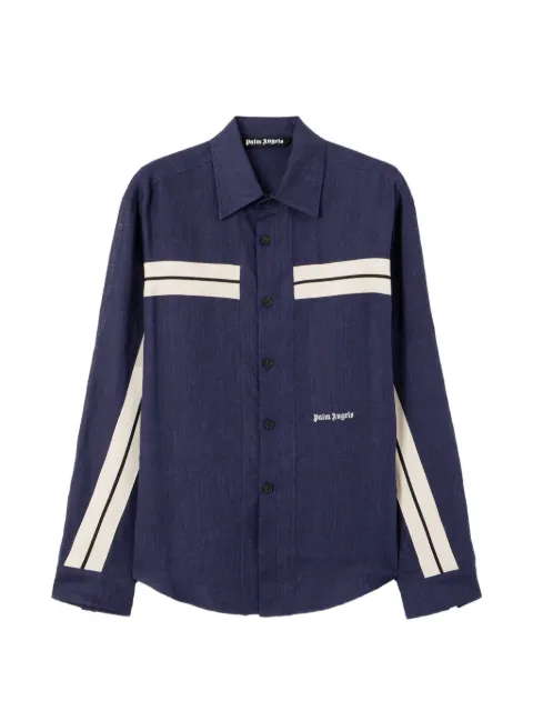 Palm Angels logo-embroidered shirt