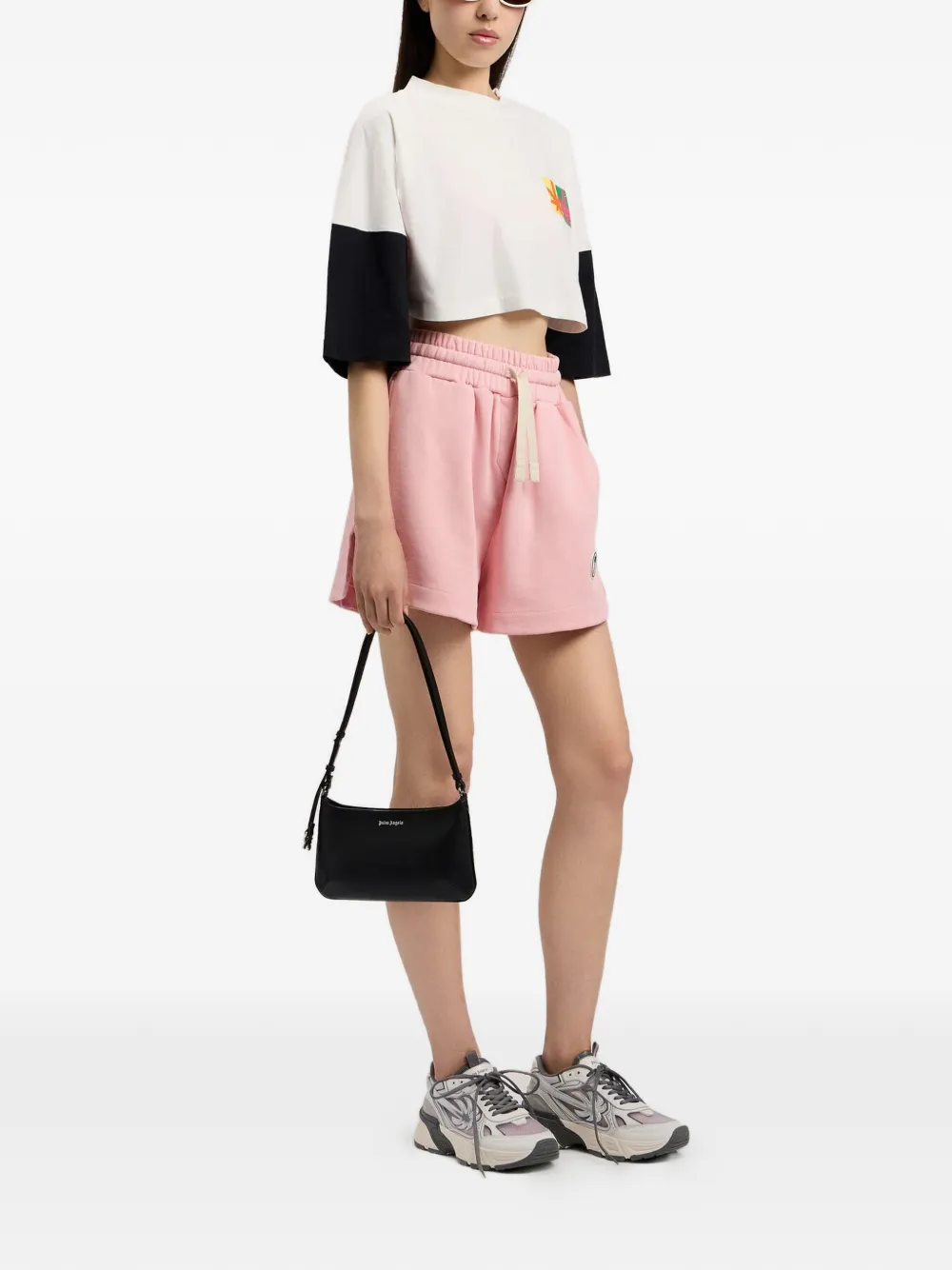  Palm Angels Giorgina Logo-print Shoulder Bag - Black 