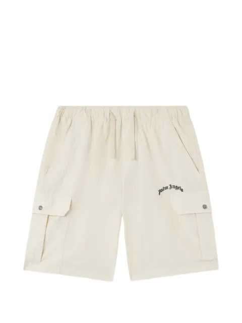 Palm Angels Curved Logo loose cargo shorts
