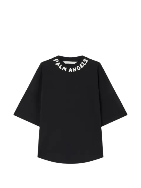 Palm Angels T-shirt met logoprint en ronde hals