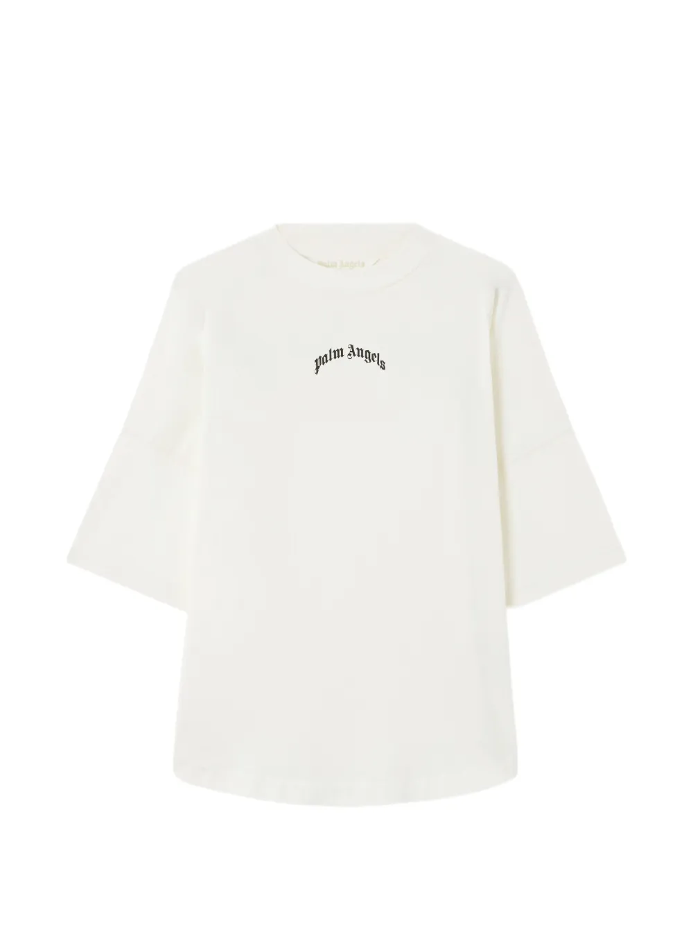Palm Angels Gewelfd T-shirt met logoprint Wit