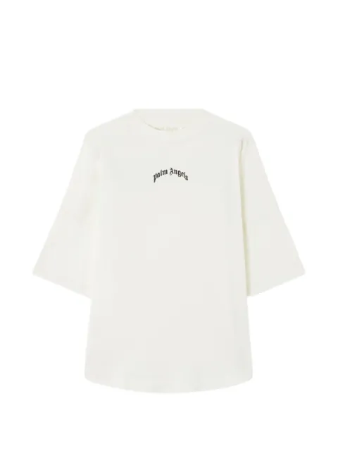 Palm Angels curved printed-logo T-shirt