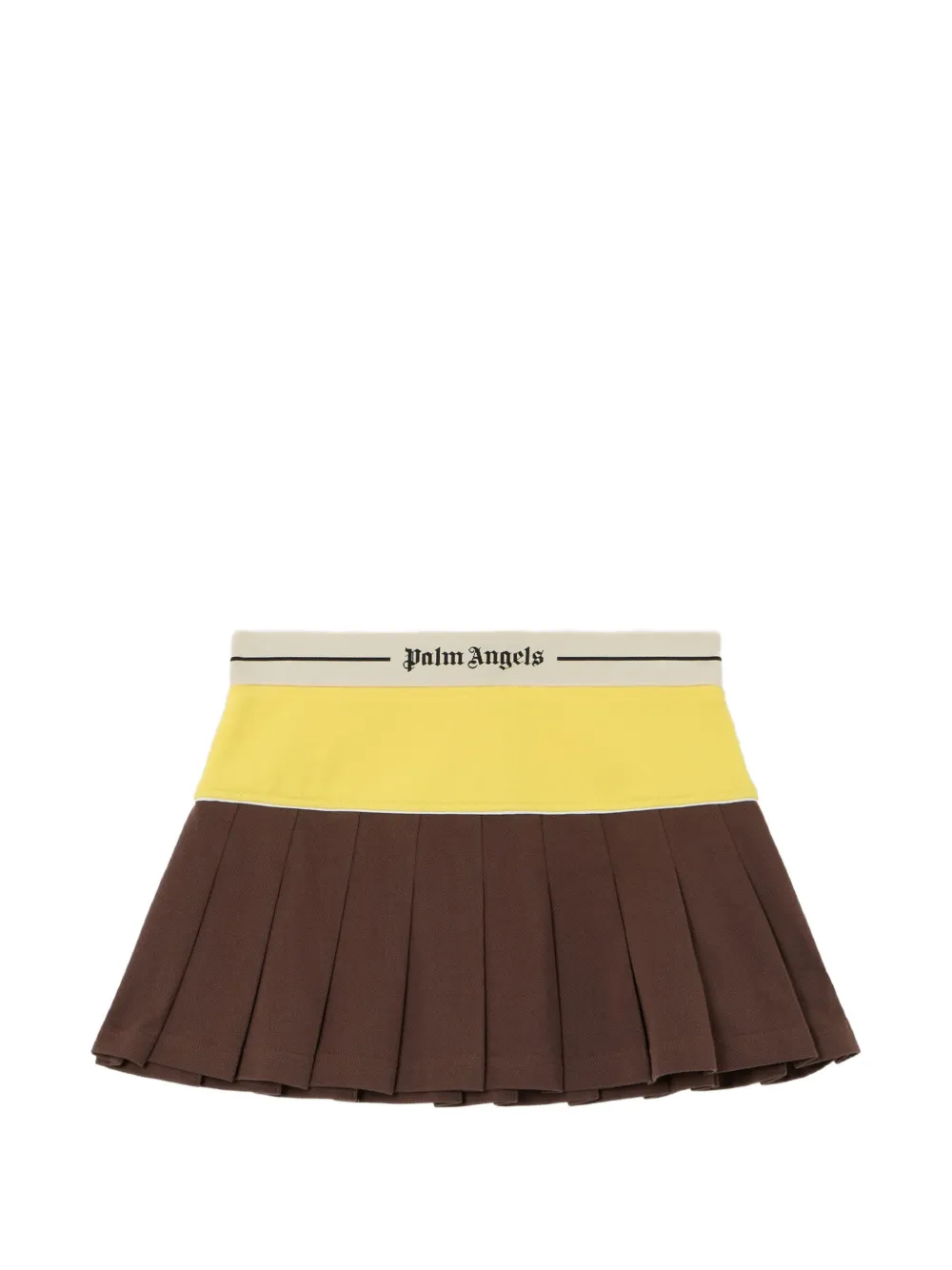 Palm Angels Minirock mit Falten - Braun