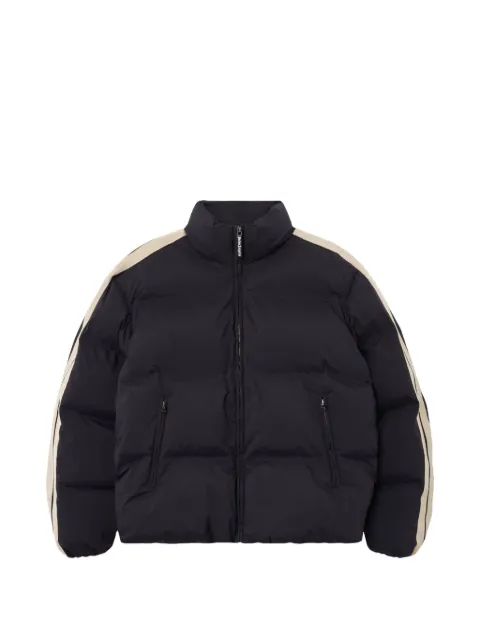 Palm Angels logo-detail stripe puffer jacket