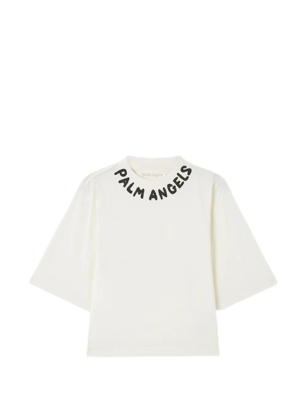 Palm Angels T-shirt girocollo con logo - Bianco