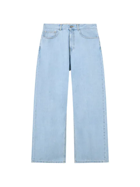 Palm Angels curved logo loose jeans