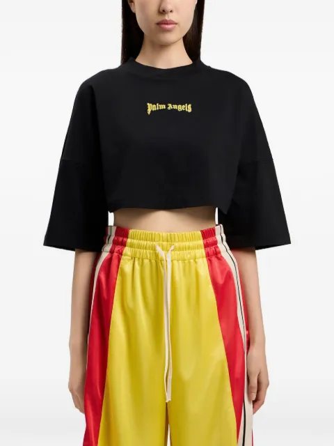 Palm Angels playera corta con logo estampado