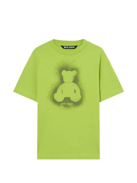 Palm Angels t-shirt à motif d'ourson effet spray