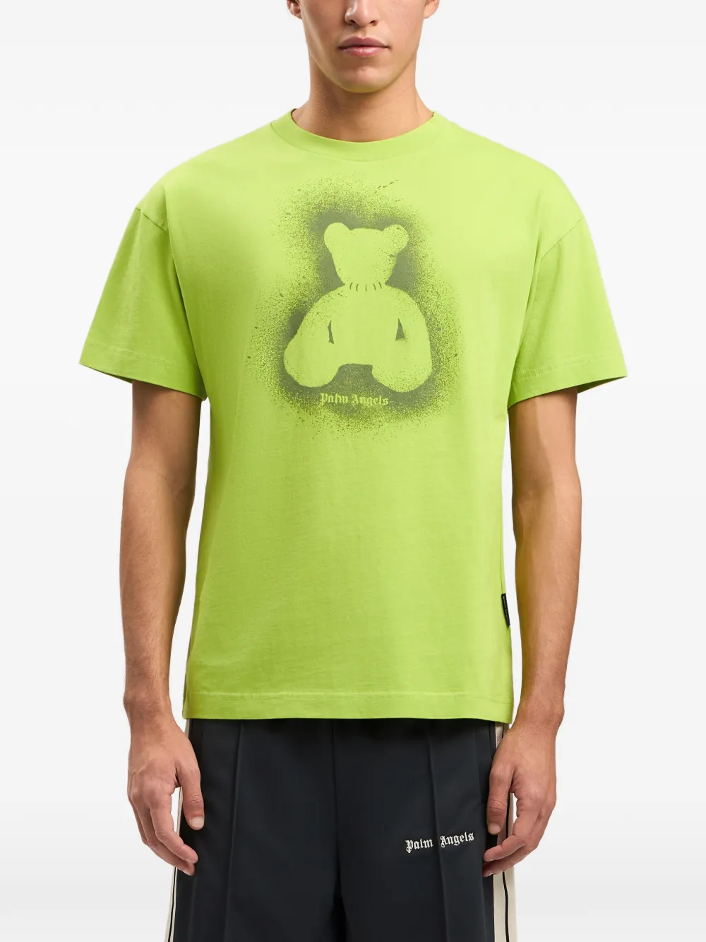 Palm Angels T-shirt met beerprint Groen