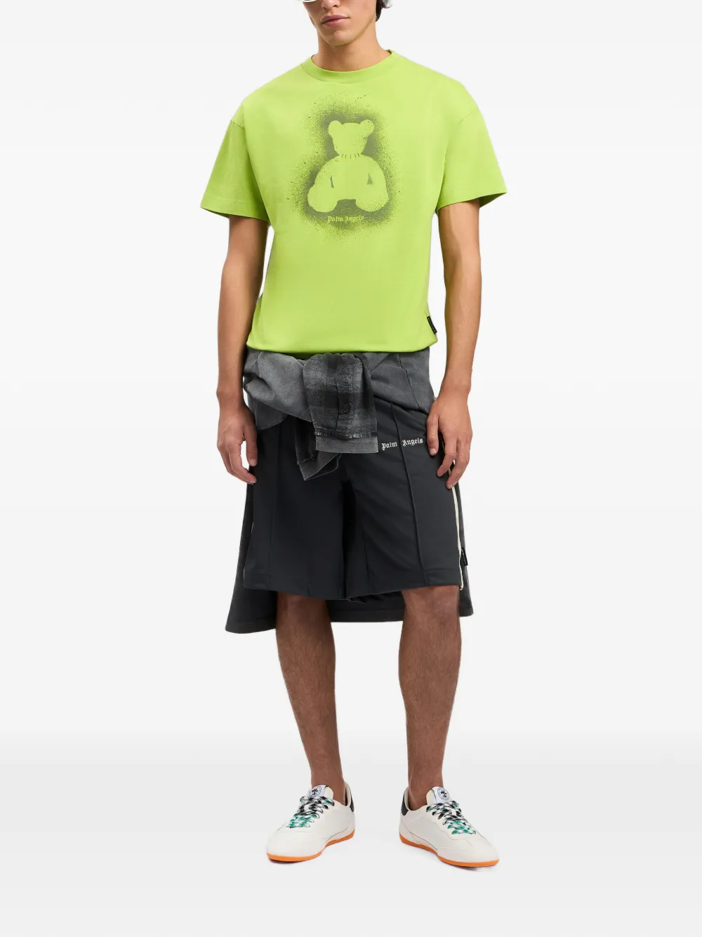 Palm Angels T-shirt met beerprint Groen