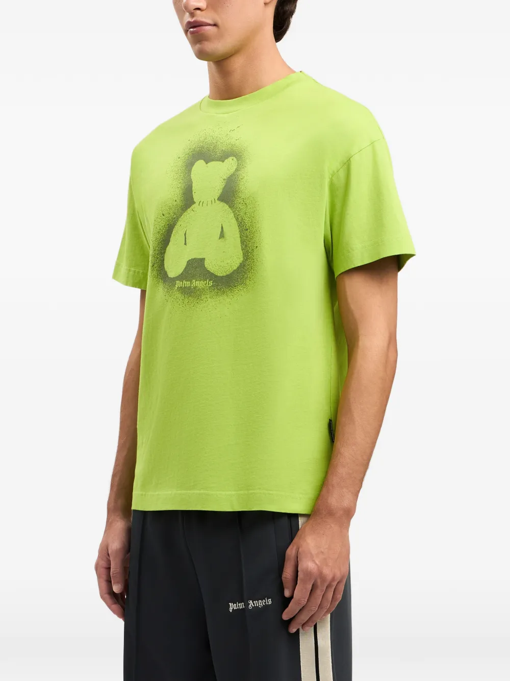 Palm Angels T-shirt met beerprint Groen