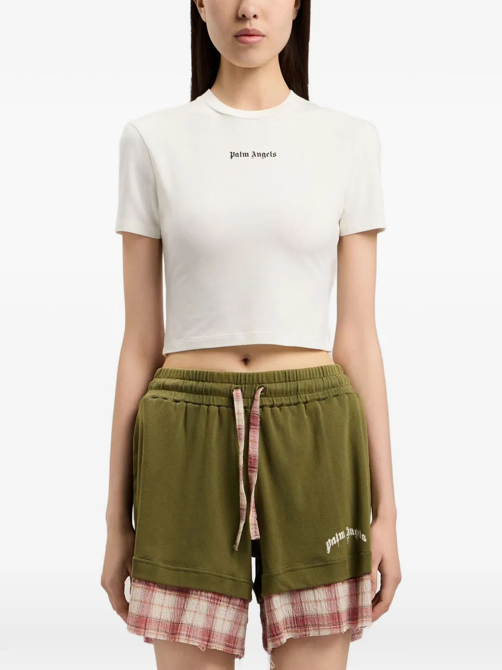 Palm Angels Classic T-shirt met ronde hals en logo Wit