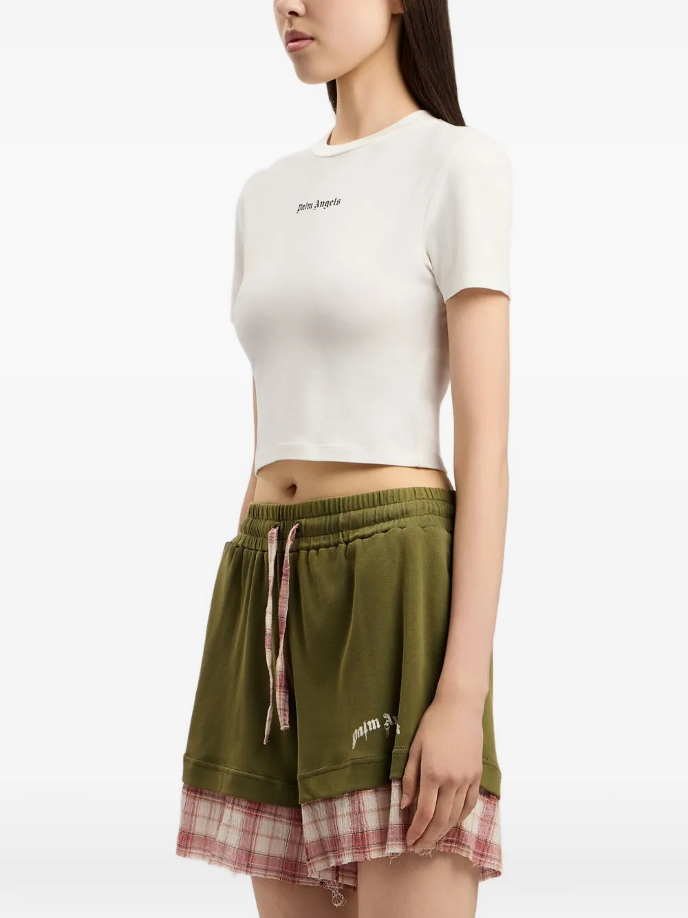 Palm Angels Classic T-shirt met ronde hals en logo Wit
