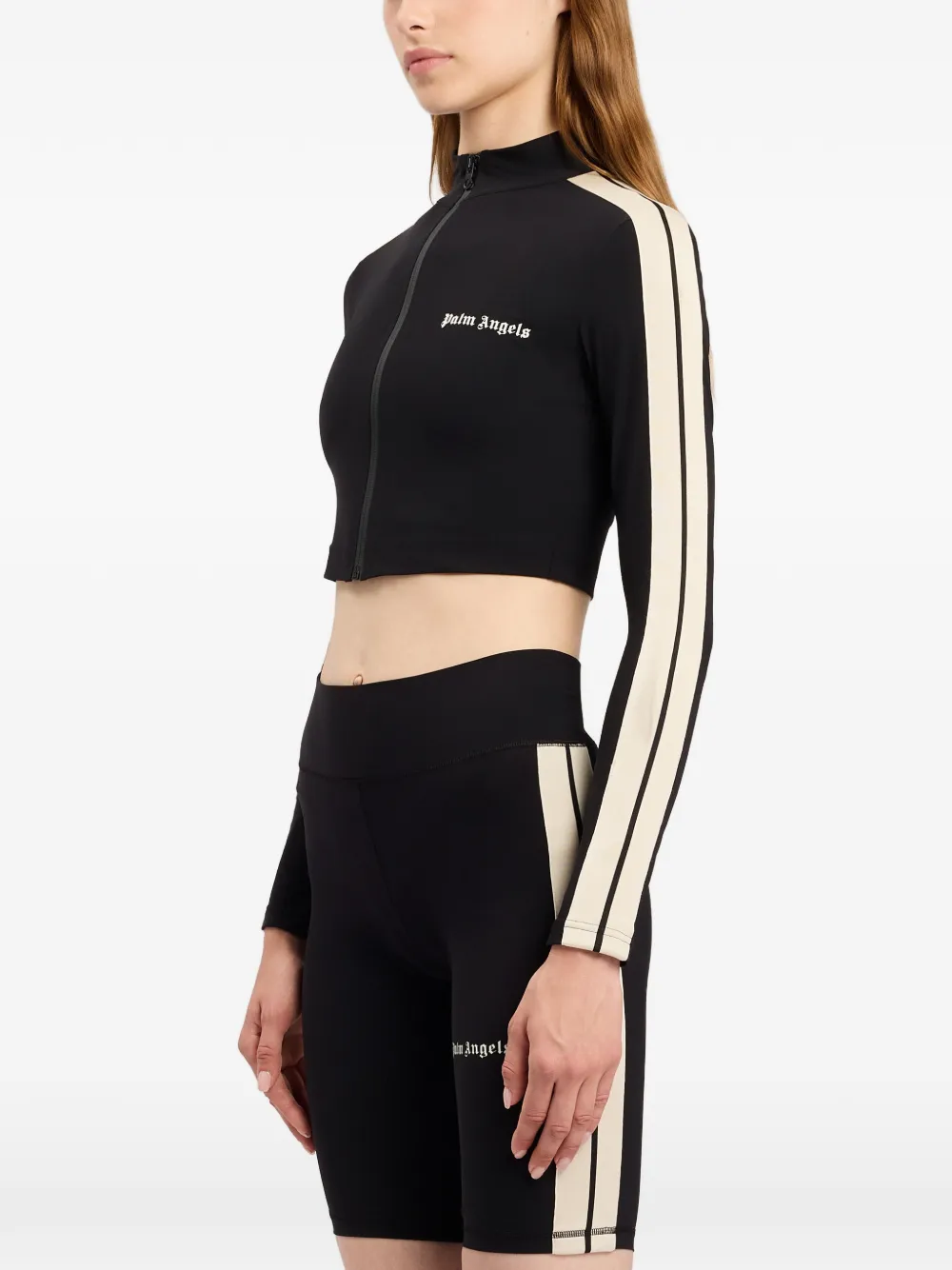 Palm Angels Sweater met logostreep Zwart