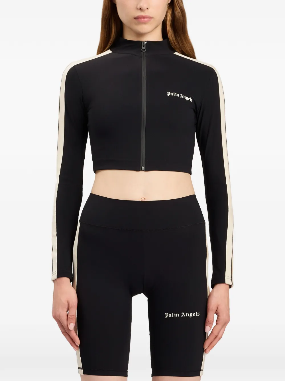 Palm Angels Sweater met logostreep Zwart