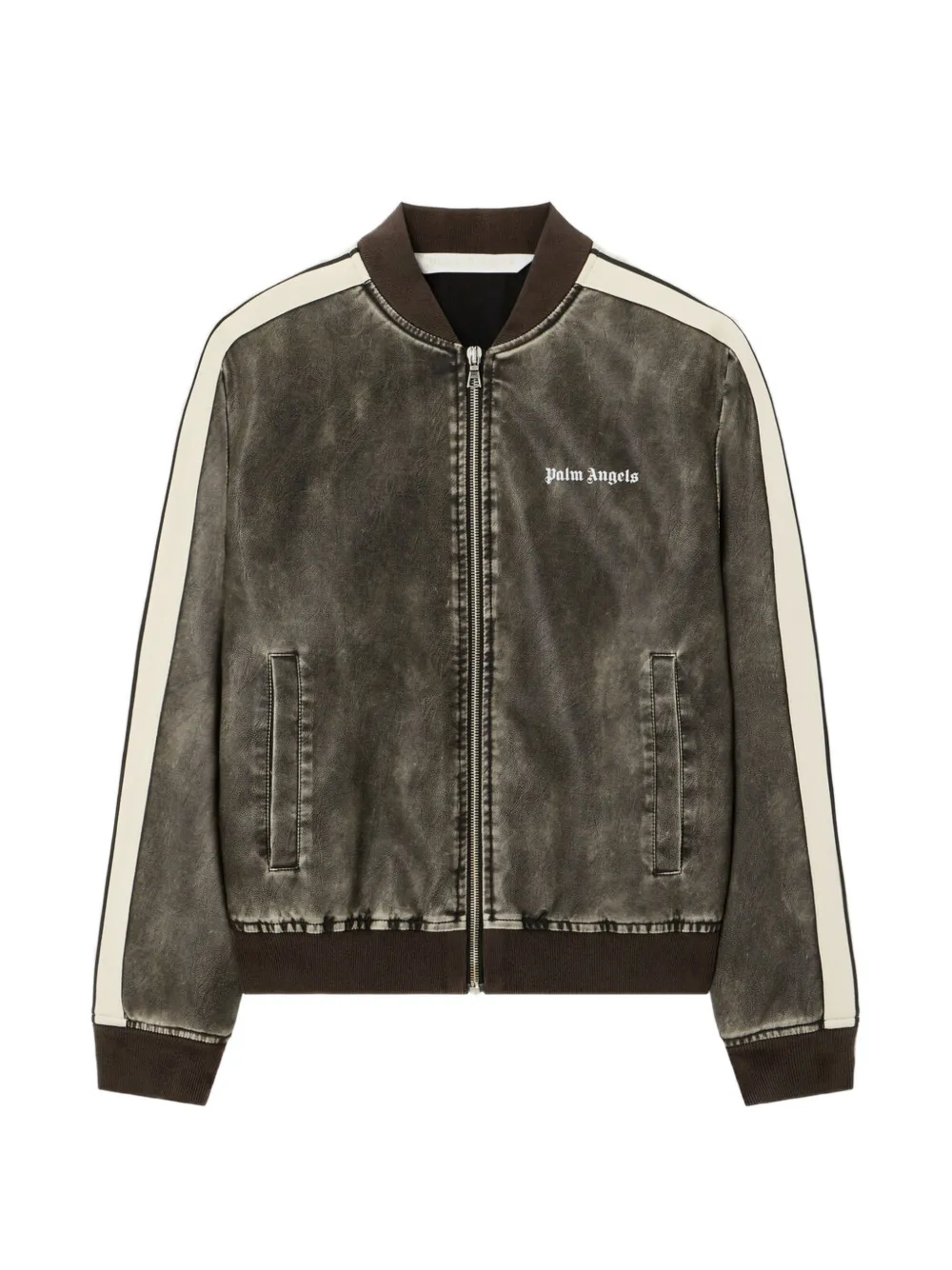 Palm Angels Bomber con logo - Grigio
