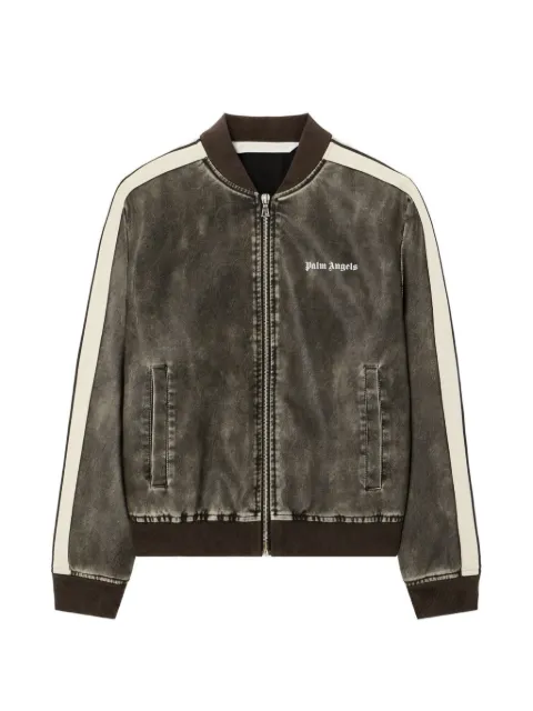 Palm Angels chamarra bomber con logo Classic y rayas
