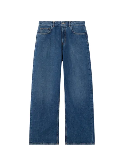 Palm Angels curved logo denim jeans