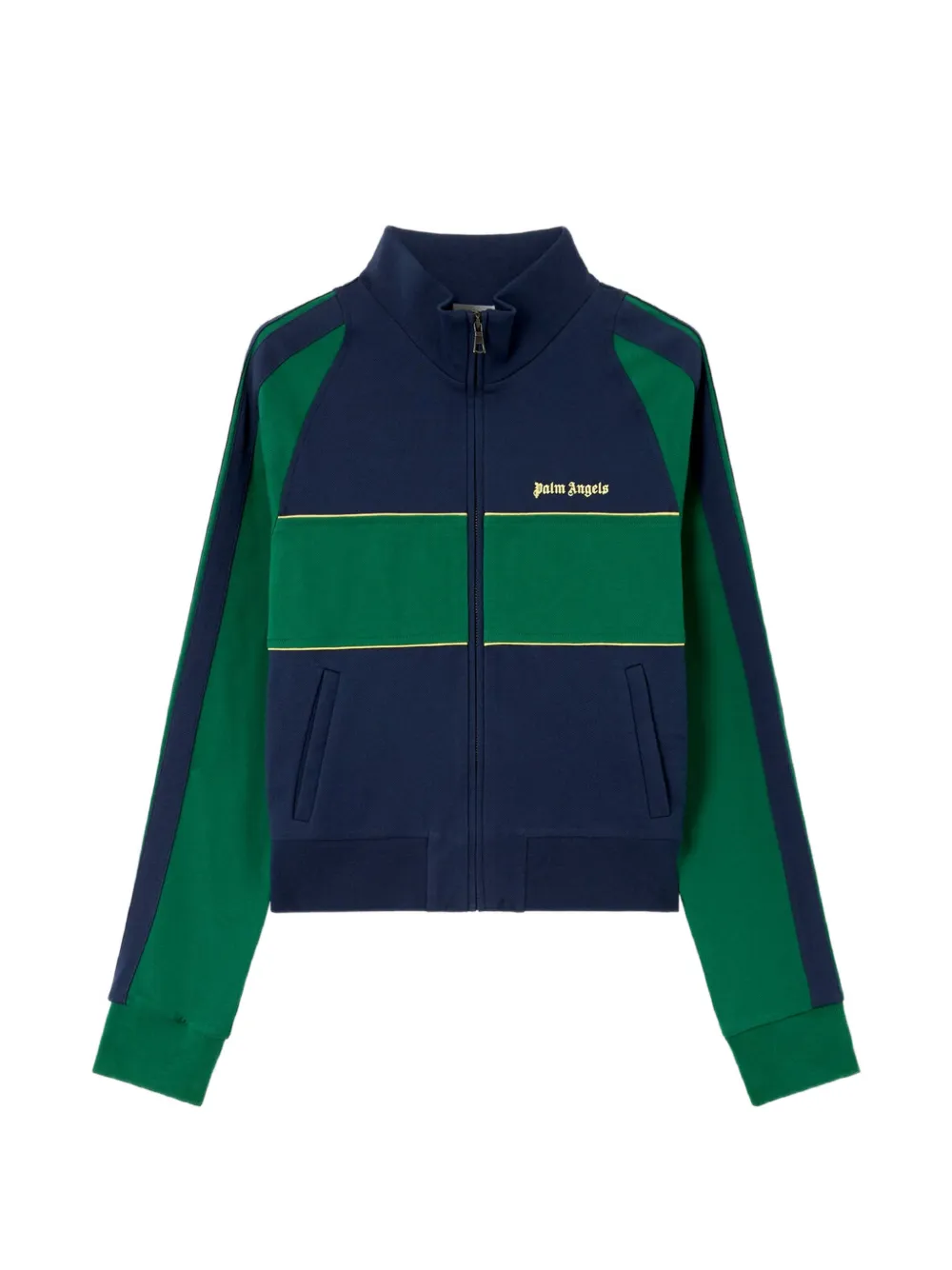 Palm Angels Maglione con zip e logo - Blu