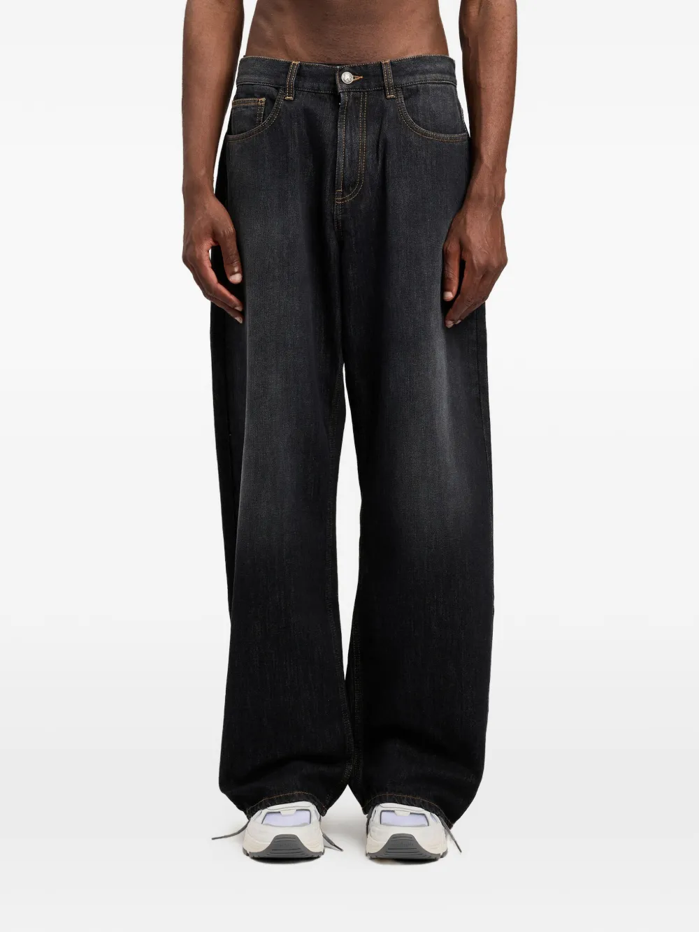  Palm Angels Vaqueros Con Logo - Gris 