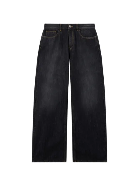 Palm Angels curved logo denim jeans