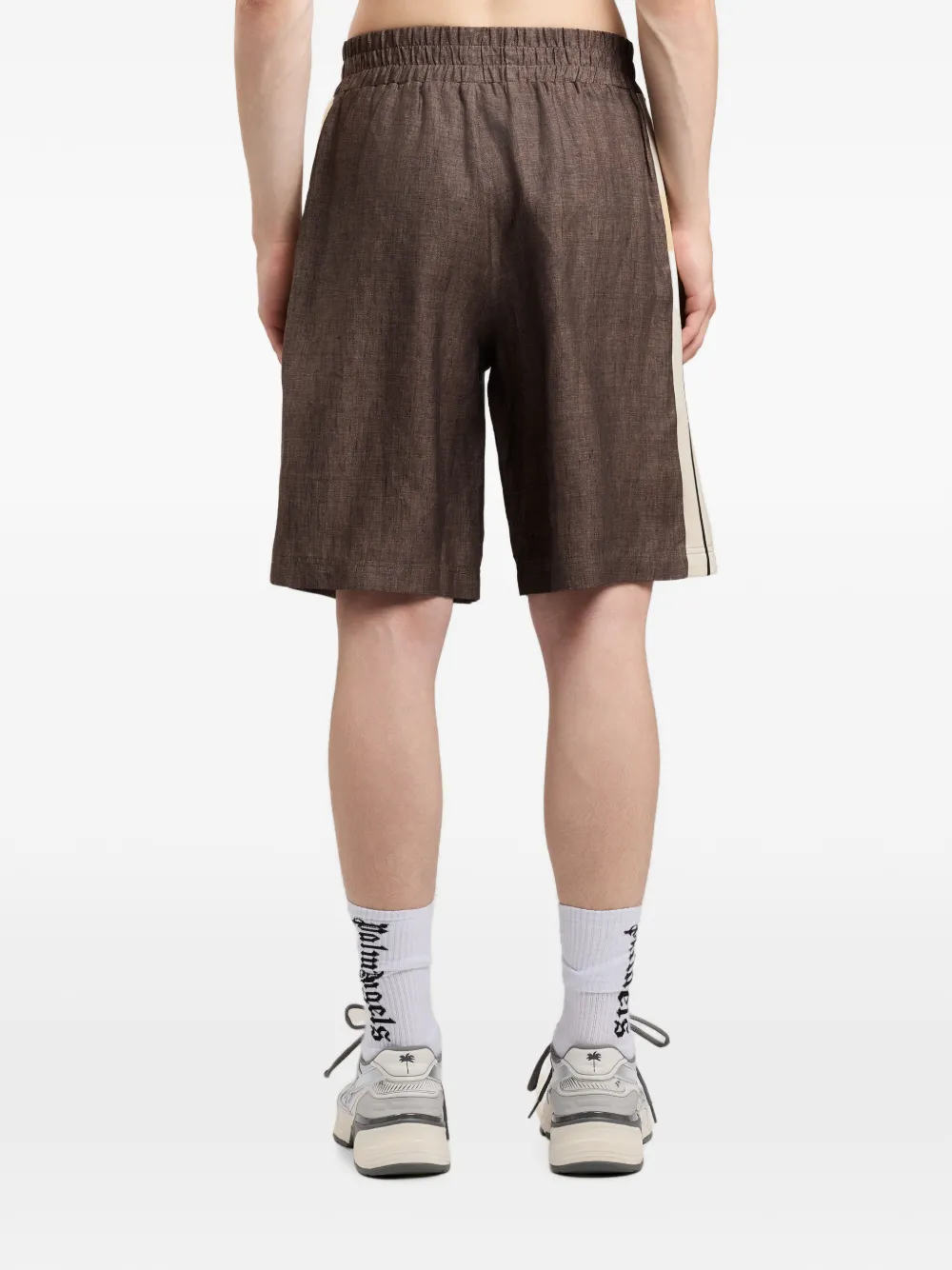 Palm Angels Classic trainingsshorts met logo Bruin
