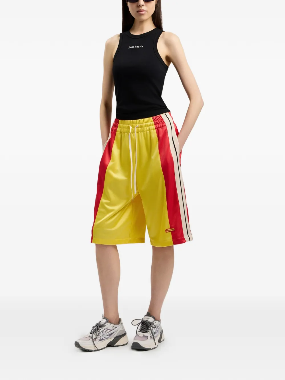 Palm Angels Tanktop met logo Zwart