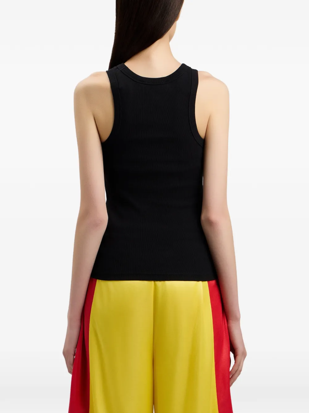Palm Angels Tanktop met logo Zwart