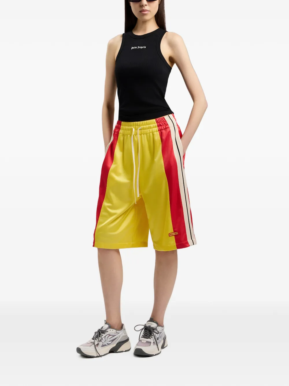 Palm Angels Tanktop met logo Zwart